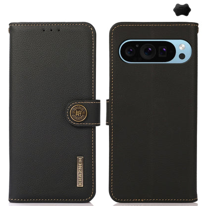KHAZNEH Custer Genuine Leather RFID Phone Case, For Google Pixel 11 Pro XL, For Google Pixel 11, For Google Pixel 11 Pro, For Google Pixel 10a, For Google Pixel 9a, For Google Pixel 9 Pro, For Google Pixel 9, For Google Pixel 8a