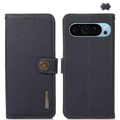 KHAZNEH Custer Genuine Leather RFID Phone Case, For Google Pixel 11 Pro XL, For Google Pixel 11, For Google Pixel 11 Pro, For Google Pixel 10a, For Google Pixel 9a, For Google Pixel 9 Pro, For Google Pixel 9, For Google Pixel 8a