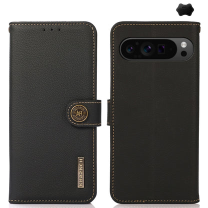 KHAZNEH Custer Genuine Leather RFID Phone Case, For Google Pixel 11 Pro XL, For Google Pixel 11, For Google Pixel 11 Pro, For Google Pixel 10a, For Google Pixel 9a, For Google Pixel 9 Pro, For Google Pixel 9, For Google Pixel 8a