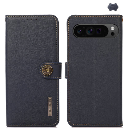 KHAZNEH Custer Genuine Leather RFID Phone Case, For Google Pixel 11 Pro XL, For Google Pixel 11, For Google Pixel 11 Pro, For Google Pixel 10a, For Google Pixel 9a, For Google Pixel 9 Pro, For Google Pixel 9, For Google Pixel 8a