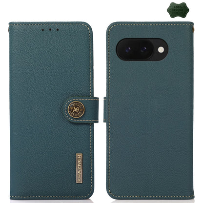 KHAZNEH Custer Genuine Leather RFID Phone Case, For Google Pixel 11 Pro XL, For Google Pixel 11, For Google Pixel 11 Pro, For Google Pixel 10a, For Google Pixel 9a, For Google Pixel 9 Pro, For Google Pixel 9, For Google Pixel 8a