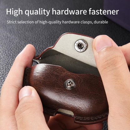 Business Leather Earphone Protective Case with Hook, For Huawei FreeBuds Pro 5 / 4 / 3, For Huawei FreeClip 2, For Huawei FreeBuds SE 4 ANC, For Huawei FreeBuds 7i, For Huawei FreeClip