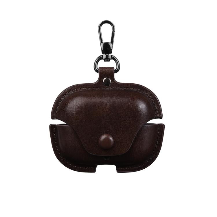 Business Leather Earphone Protective Case with Hook, For Huawei FreeBuds Pro 5 / 4 / 3, For Huawei FreeClip 2, For Huawei FreeBuds SE 4 ANC, For Huawei FreeBuds 7i, For Huawei FreeClip