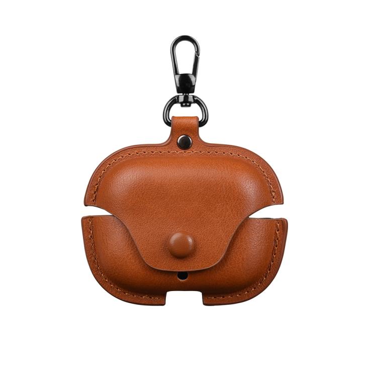 Business Leather Earphone Protective Case with Hook, For Huawei FreeBuds Pro 5 / 4 / 3, For Huawei FreeClip 2, For Huawei FreeBuds SE 4 ANC, For Huawei FreeBuds 7i, For Huawei FreeClip