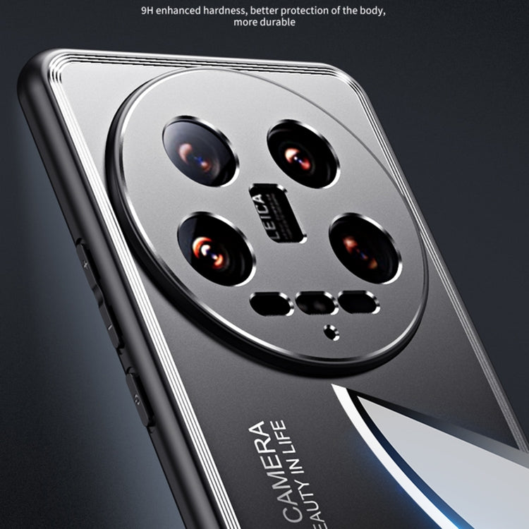 Silver frosted metal phone case with camera bump cover and side grip rails