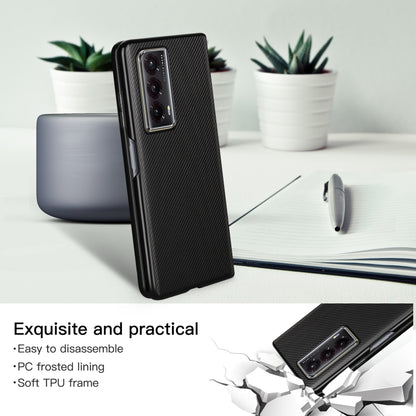 ViLi TC Series Kevlar Carbon Fiber Texture Phone Case, For Honor Magic V2 RSR Porsche Design, For Honor Magic Vs2, For Honor Magic V2