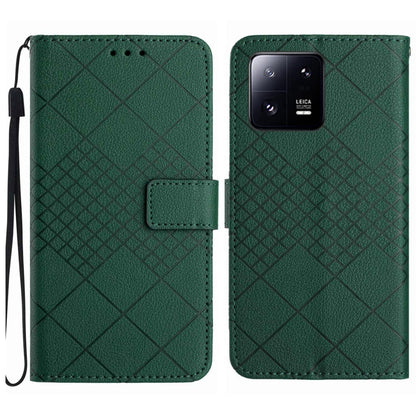 Rhombic Grid Texture Leather Phone Case, For Xiaomi 13 Ultra, For Xiaomi Redmi Note 12 4G Global, For Xiaomi Redmi A1 / A2, For Xiaomi Redmi 11A / Poco C55, For Xiaomi Redmi Note 12 Pro+ India, For Xiaomi Redmi Note 12 Pro India                        ...