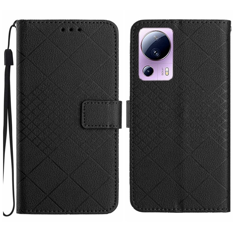 Rhombic Grid Texture Leather Phone Case, For Xiaomi 13 Ultra, For Xiaomi Redmi Note 12 4G Global, For Xiaomi Redmi A1 / A2, For Xiaomi Redmi 11A / Poco C55, For Xiaomi Redmi Note 12 Pro+ India, For Xiaomi Redmi Note 12 Pro India                        ...