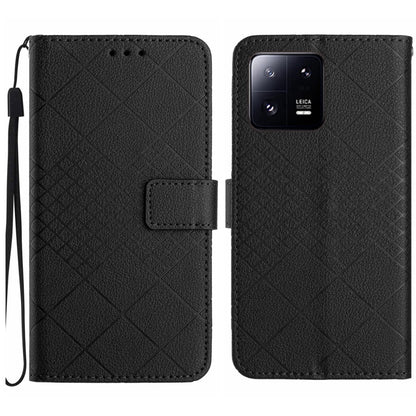 Rhombic Grid Texture Leather Phone Case, For Xiaomi 13 Ultra, For Xiaomi Redmi Note 12 4G Global, For Xiaomi Redmi A1 / A2, For Xiaomi Redmi 11A / Poco C55, For Xiaomi Redmi Note 12 Pro+ India, For Xiaomi Redmi Note 12 Pro India                        ...