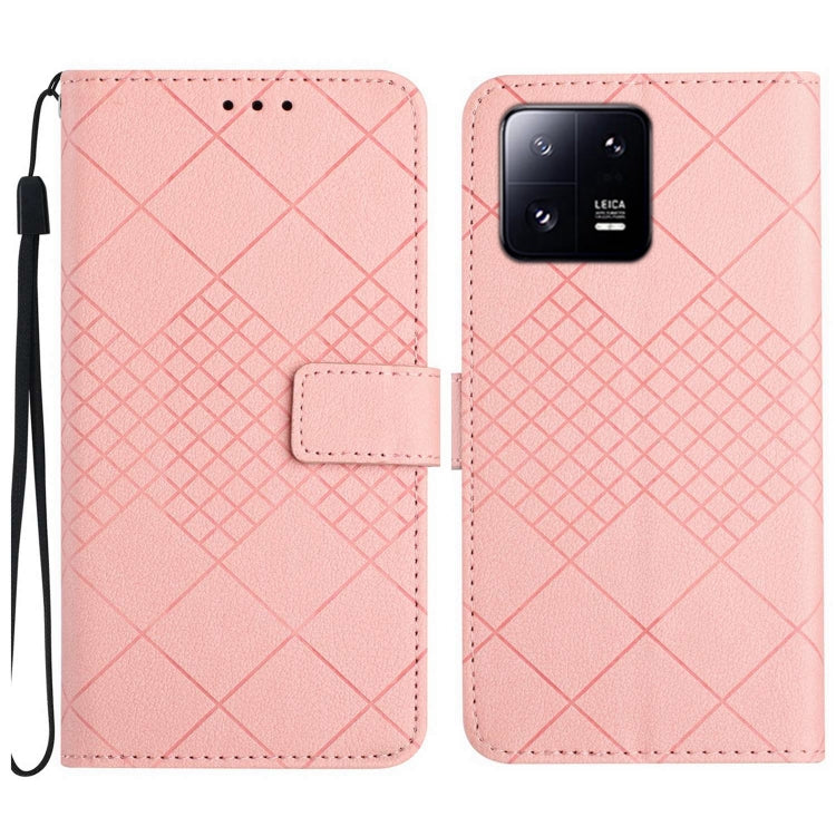 Rhombic Grid Texture Leather Phone Case, For Xiaomi 13 Ultra, For Xiaomi Redmi Note 12 4G Global, For Xiaomi Redmi A1 / A2, For Xiaomi Redmi 11A / Poco C55, For Xiaomi Redmi Note 12 Pro+ India, For Xiaomi Redmi Note 12 Pro India                        ...
