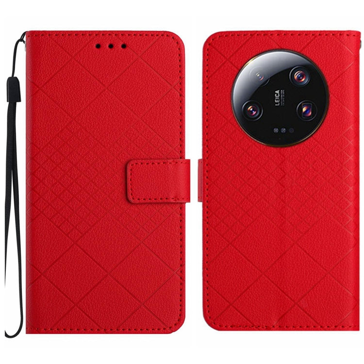 Rhombic Grid Texture Leather Phone Case, For Xiaomi 13 Ultra, For Xiaomi Redmi Note 12 4G Global, For Xiaomi Redmi A1 / A2, For Xiaomi Redmi 11A / Poco C55, For Xiaomi Redmi Note 12 Pro+ India, For Xiaomi Redmi Note 12 Pro India                        ...