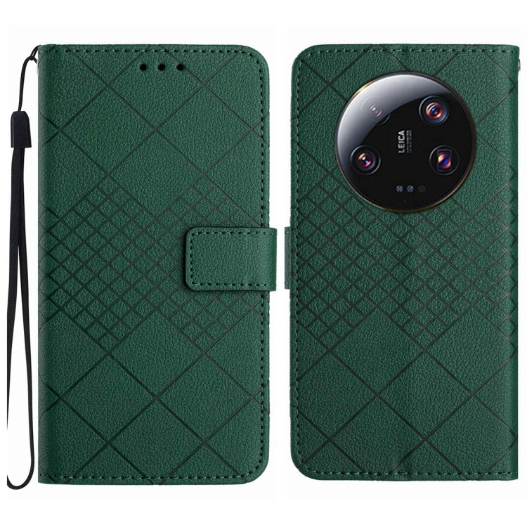 Rhombic Grid Texture Leather Phone Case, For Xiaomi 13 Ultra, For Xiaomi Redmi Note 12 4G Global, For Xiaomi Redmi A1 / A2, For Xiaomi Redmi 11A / Poco C55, For Xiaomi Redmi Note 12 Pro+ India, For Xiaomi Redmi Note 12 Pro India                        ...