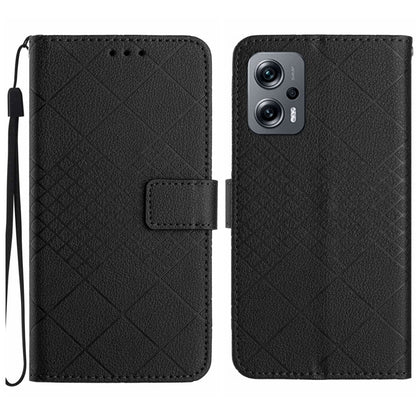 Rhombic Grid Texture Leather Phone Case, For Xiaomi 13 Ultra, For Xiaomi Redmi Note 12 4G Global, For Xiaomi Redmi A1 / A2, For Xiaomi Redmi 11A / Poco C55, For Xiaomi Redmi Note 12 Pro+ India, For Xiaomi Redmi Note 12 Pro India                        ...