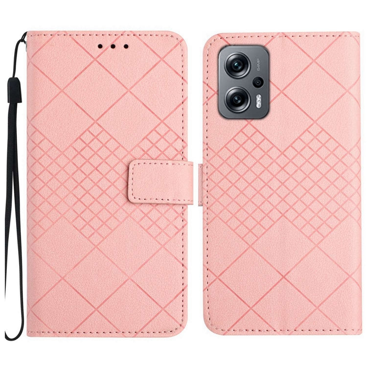 Rhombic Grid Texture Leather Phone Case, For Xiaomi 13 Ultra, For Xiaomi Redmi Note 12 4G Global, For Xiaomi Redmi A1 / A2, For Xiaomi Redmi 11A / Poco C55, For Xiaomi Redmi Note 12 Pro+ India, For Xiaomi Redmi Note 12 Pro India                        ...