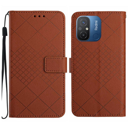 Rhombic Grid Texture Leather Phone Case, For Xiaomi 13 Ultra, For Xiaomi Redmi Note 12 4G Global, For Xiaomi Redmi A1 / A2, For Xiaomi Redmi 11A / Poco C55, For Xiaomi Redmi Note 12 Pro+ India, For Xiaomi Redmi Note 12 Pro India                        ...