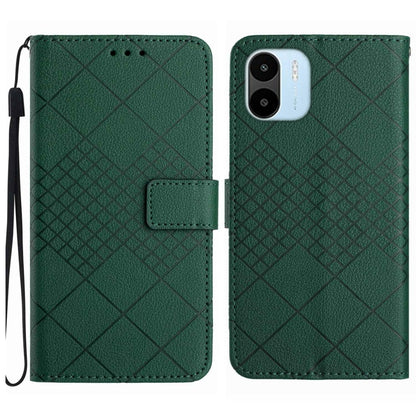 Rhombic Grid Texture Leather Phone Case, For Xiaomi 13 Ultra, For Xiaomi Redmi Note 12 4G Global, For Xiaomi Redmi A1 / A2, For Xiaomi Redmi 11A / Poco C55, For Xiaomi Redmi Note 12 Pro+ India, For Xiaomi Redmi Note 12 Pro India                        ...
