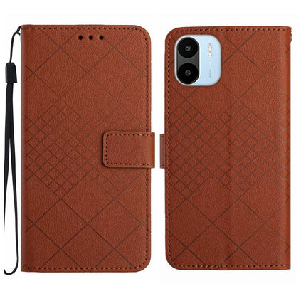 Rhombic Grid Texture Leather Phone Case, For Xiaomi 13 Ultra, For Xiaomi Redmi Note 12 4G Global, For Xiaomi Redmi A1 / A2, For Xiaomi Redmi 11A / Poco C55, For Xiaomi Redmi Note 12 Pro+ India, For Xiaomi Redmi Note 12 Pro India                        ...