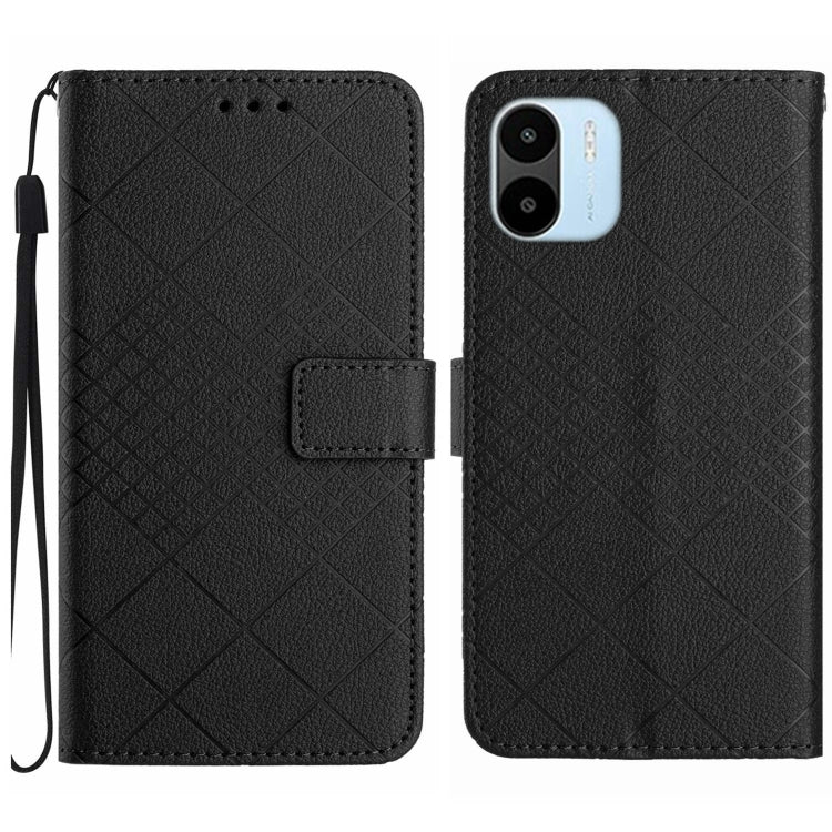 Rhombic Grid Texture Leather Phone Case, For Xiaomi 13 Ultra, For Xiaomi Redmi Note 12 4G Global, For Xiaomi Redmi A1 / A2, For Xiaomi Redmi 11A / Poco C55, For Xiaomi Redmi Note 12 Pro+ India, For Xiaomi Redmi Note 12 Pro India                        ...