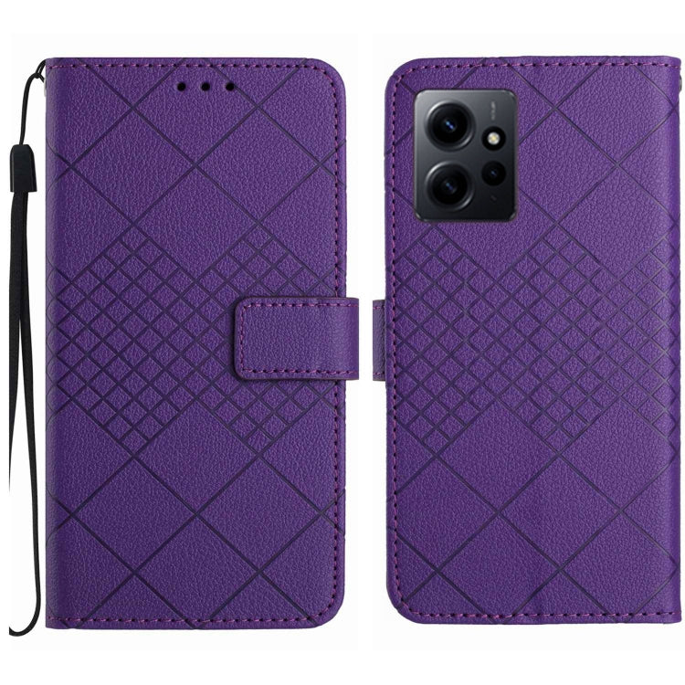 Rhombic Grid Texture Leather Phone Case, For Xiaomi 13 Ultra, For Xiaomi Redmi Note 12 4G Global, For Xiaomi Redmi A1 / A2, For Xiaomi Redmi 11A / Poco C55, For Xiaomi Redmi Note 12 Pro+ India, For Xiaomi Redmi Note 12 Pro India                        ...