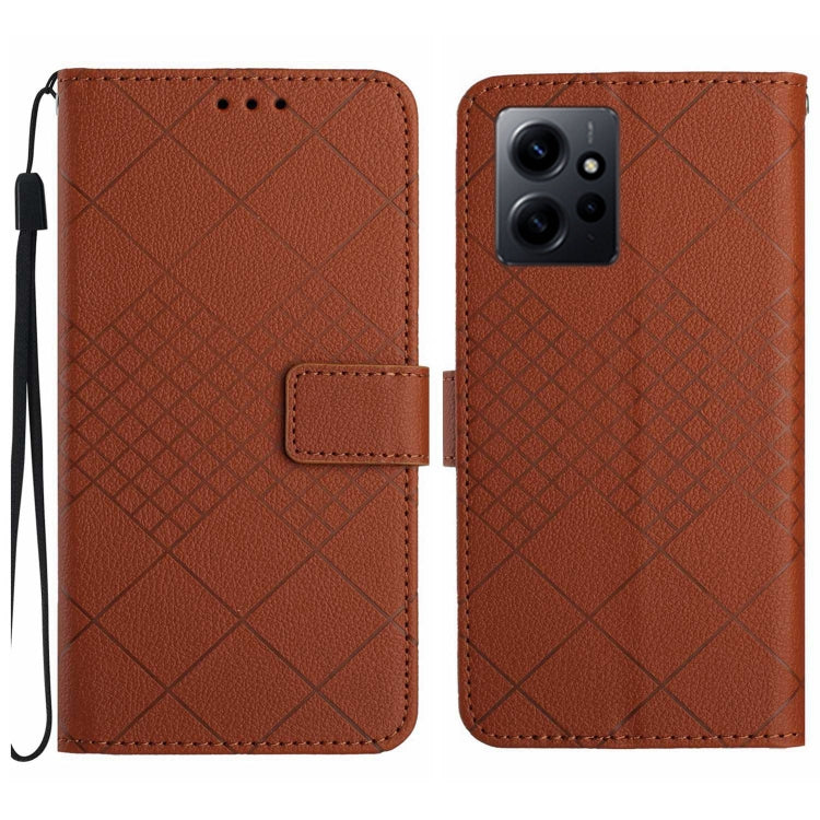Rhombic Grid Texture Leather Phone Case, For Xiaomi 13 Ultra, For Xiaomi Redmi Note 12 4G Global, For Xiaomi Redmi A1 / A2, For Xiaomi Redmi 11A / Poco C55, For Xiaomi Redmi Note 12 Pro+ India, For Xiaomi Redmi Note 12 Pro India                        ...
