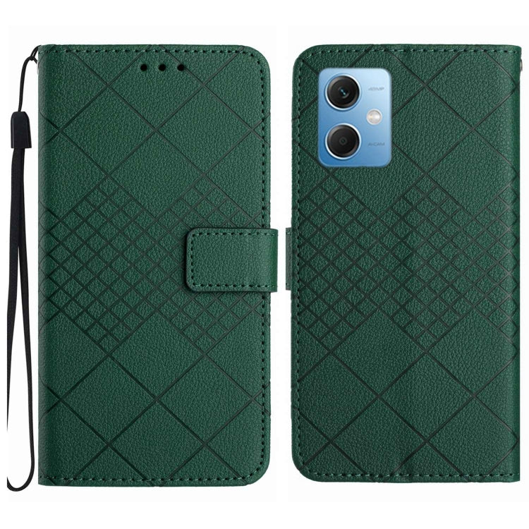 Rhombic Grid Texture Leather Phone Case, For Xiaomi 13 Ultra, For Xiaomi Redmi Note 12 4G Global, For Xiaomi Redmi A1 / A2, For Xiaomi Redmi 11A / Poco C55, For Xiaomi Redmi Note 12 Pro+ India, For Xiaomi Redmi Note 12 Pro India                        ...
