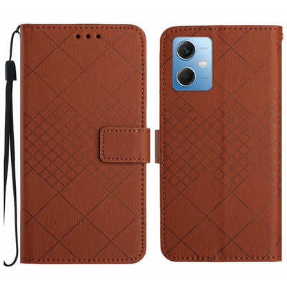 Rhombic Grid Texture Leather Phone Case, For Xiaomi 13 Ultra, For Xiaomi Redmi Note 12 4G Global, For Xiaomi Redmi A1 / A2, For Xiaomi Redmi 11A / Poco C55, For Xiaomi Redmi Note 12 Pro+ India, For Xiaomi Redmi Note 12 Pro India                        ...