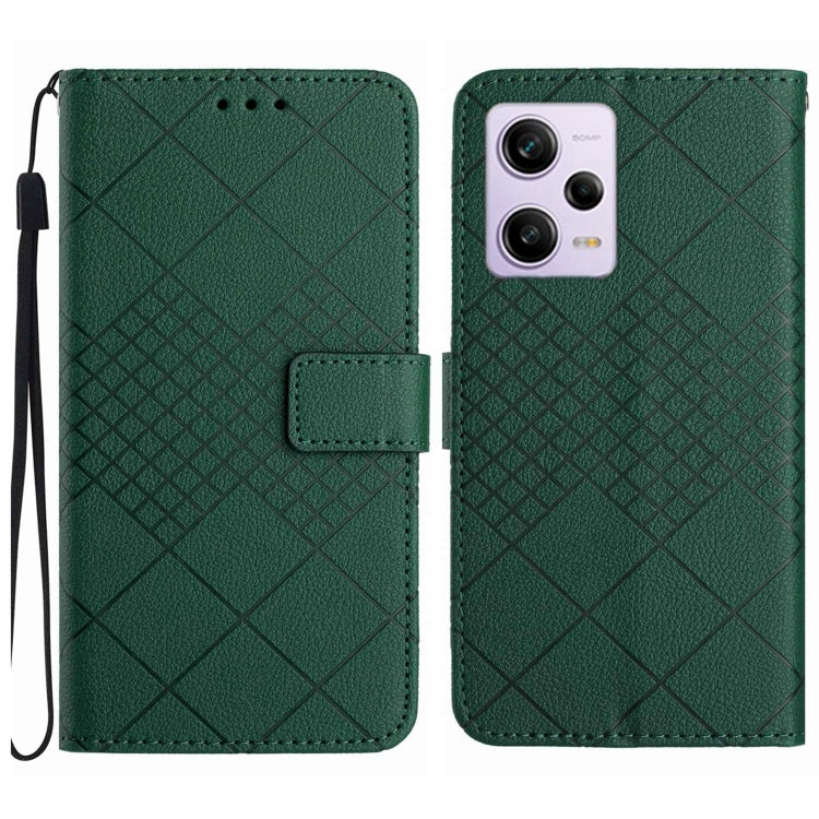 Rhombic Grid Texture Leather Phone Case, For Xiaomi 13 Ultra, For Xiaomi Redmi Note 12 4G Global, For Xiaomi Redmi A1 / A2, For Xiaomi Redmi 11A / Poco C55, For Xiaomi Redmi Note 12 Pro+ India, For Xiaomi Redmi Note 12 Pro India                        ...