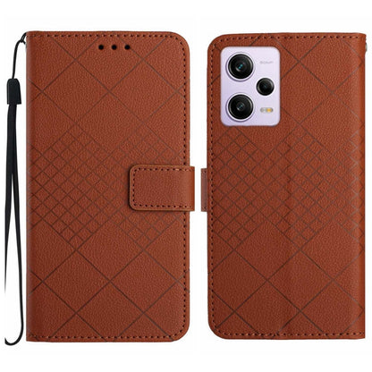 Rhombic Grid Texture Leather Phone Case, For Xiaomi 13 Ultra, For Xiaomi Redmi Note 12 4G Global, For Xiaomi Redmi A1 / A2, For Xiaomi Redmi 11A / Poco C55, For Xiaomi Redmi Note 12 Pro+ India, For Xiaomi Redmi Note 12 Pro India                        ...