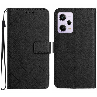 Rhombic Grid Texture Leather Phone Case, For Xiaomi 13 Ultra, For Xiaomi Redmi Note 12 4G Global, For Xiaomi Redmi A1 / A2, For Xiaomi Redmi 11A / Poco C55, For Xiaomi Redmi Note 12 Pro+ India, For Xiaomi Redmi Note 12 Pro India                        ...