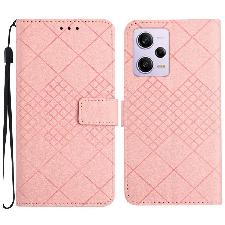 Rhombic Grid Texture Leather Phone Case, For Xiaomi 13 Ultra, For Xiaomi Redmi Note 12 4G Global, For Xiaomi Redmi A1 / A2, For Xiaomi Redmi 11A / Poco C55, For Xiaomi Redmi Note 12 Pro+ India, For Xiaomi Redmi Note 12 Pro India                        ...