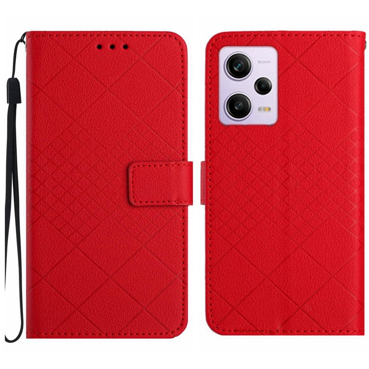 Rhombic Grid Texture Leather Phone Case, For Xiaomi 13 Ultra, For Xiaomi Redmi Note 12 4G Global, For Xiaomi Redmi A1 / A2, For Xiaomi Redmi 11A / Poco C55, For Xiaomi Redmi Note 12 Pro+ India, For Xiaomi Redmi Note 12 Pro India                        ...