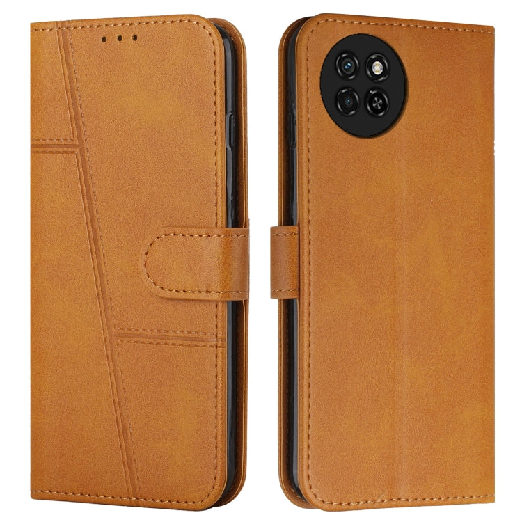 Stitching Calf Texture Buckle Leather Phone Case, For itel S23+, For itel S23