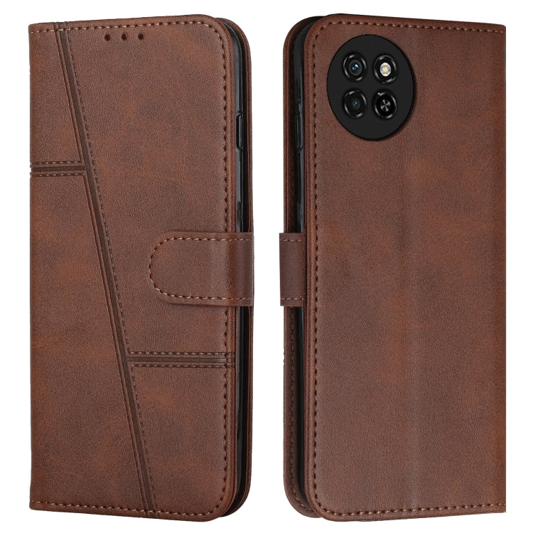 Stitching Calf Texture Buckle Leather Phone Case, For itel S23+, For itel S23