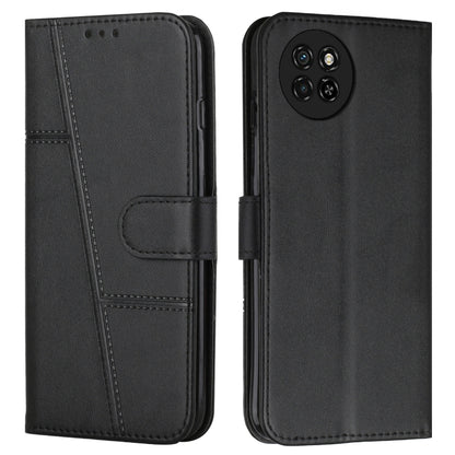 Stitching Calf Texture Buckle Leather Phone Case, For itel S23+, For itel S23