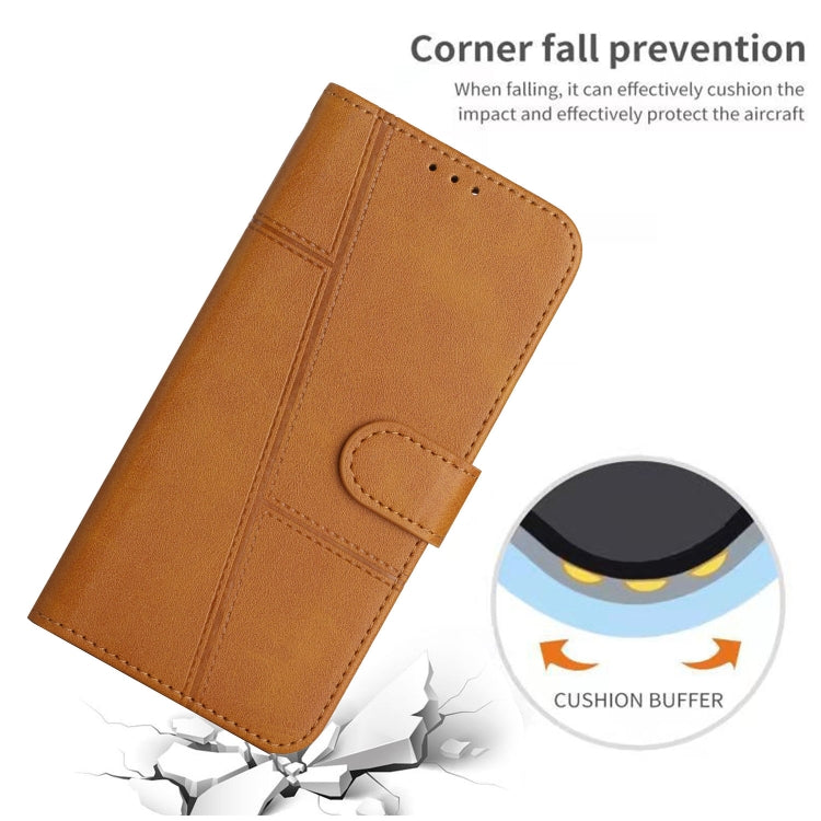 Stitching Calf Texture Buckle Leather Phone Case, For itel S23+, For itel S23