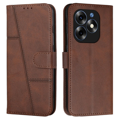 Stitching Calf Texture Buckle Leather Phone Case, For itel S23+, For itel S23