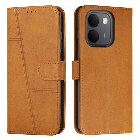 Stitching Calf Texture Buckle Leather Phone Case, For vivo iQOO Z11s/V80 Lite 5G Global, For vivo S2 5G / V80 Lite India, For vivo Y05e 4G / T5e 4G, For vivo X300 FE 5G / S50 Pro mini, For vivo iQOO Z11 5G Global, For vivo V70 FE 5G, For vivo Y05 4G   ...