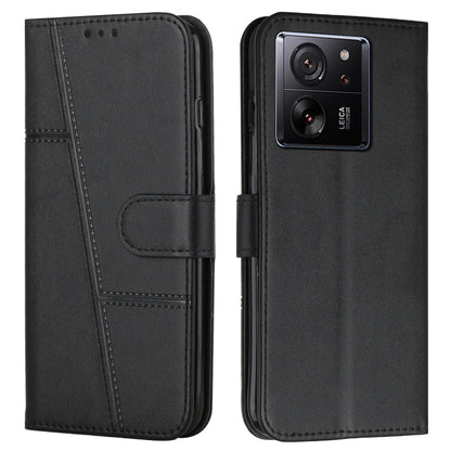 Stitching Calf Texture Buckle Leather Phone Case, For Xiaomi 13T / Xiaomi 13T Pro, For Xiaomi 14 pro, For Xiaomi 14, For Xiaomi Redmi Note 13, For Xiaomi Redmi 13C, For Xiaomi Redmi Note 13 pro+, For Xiaomi Redmi Note 13 pro
