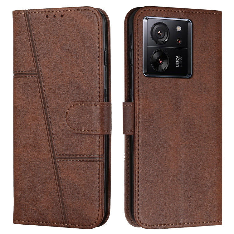 Stitching Calf Texture Buckle Leather Phone Case, For Xiaomi 13T / Xiaomi 13T Pro, For Xiaomi 14 pro, For Xiaomi 14, For Xiaomi Redmi Note 13, For Xiaomi Redmi 13C, For Xiaomi Redmi Note 13 pro+, For Xiaomi Redmi Note 13 pro
