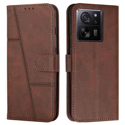Stitching Calf Texture Buckle Leather Phone Case, For Xiaomi 13T / Xiaomi 13T Pro, For Xiaomi 14 pro, For Xiaomi 14, For Xiaomi Redmi Note 13, For Xiaomi Redmi 13C, For Xiaomi Redmi Note 13 pro+, For Xiaomi Redmi Note 13 pro