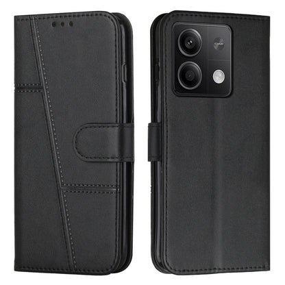 Stitching Calf Texture Buckle Leather Phone Case, For Xiaomi 13T / Xiaomi 13T Pro, For Xiaomi 14 pro, For Xiaomi 14, For Xiaomi Redmi Note 13, For Xiaomi Redmi 13C, For Xiaomi Redmi Note 13 pro+, For Xiaomi Redmi Note 13 pro