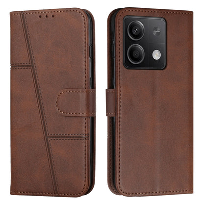 Stitching Calf Texture Buckle Leather Phone Case, For Xiaomi 13T / Xiaomi 13T Pro, For Xiaomi 14 pro, For Xiaomi 14, For Xiaomi Redmi Note 13, For Xiaomi Redmi 13C, For Xiaomi Redmi Note 13 pro+, For Xiaomi Redmi Note 13 pro