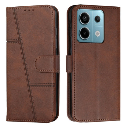 Stitching Calf Texture Buckle Leather Phone Case, For Xiaomi 13T / Xiaomi 13T Pro, For Xiaomi 14 pro, For Xiaomi 14, For Xiaomi Redmi Note 13, For Xiaomi Redmi 13C, For Xiaomi Redmi Note 13 pro+, For Xiaomi Redmi Note 13 pro
