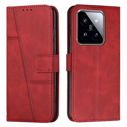 Stitching Calf Texture Buckle Leather Phone Case, For Xiaomi 13T / Xiaomi 13T Pro, For Xiaomi 14 pro, For Xiaomi 14, For Xiaomi Redmi Note 13, For Xiaomi Redmi 13C, For Xiaomi Redmi Note 13 pro+, For Xiaomi Redmi Note 13 pro