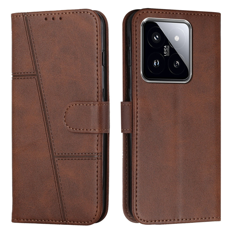 Stitching Calf Texture Buckle Leather Phone Case, For Xiaomi 13T / Xiaomi 13T Pro, For Xiaomi 14 pro, For Xiaomi 14, For Xiaomi Redmi Note 13, For Xiaomi Redmi 13C, For Xiaomi Redmi Note 13 pro+, For Xiaomi Redmi Note 13 pro