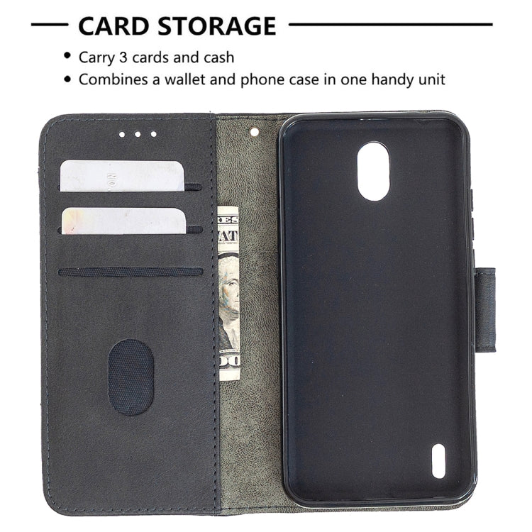 Crocodile-texture PU leather flip phone case wallet with card slots, black
