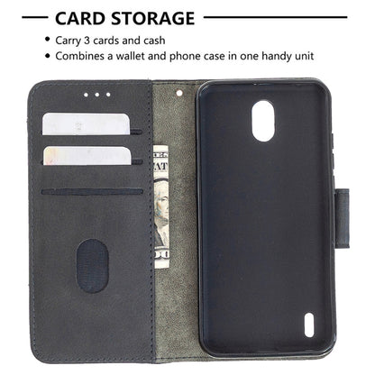 Crocodile-texture PU leather flip phone case wallet with card slots, black