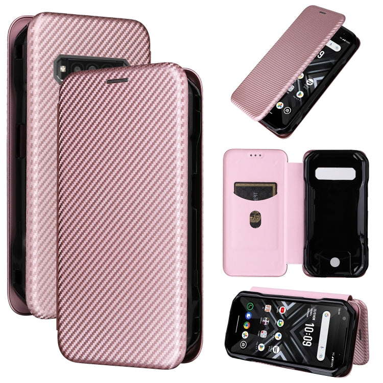 Carbon Fiber Texture Flip Leather Phone Case, For Kyocera Digno SX5, For Kyocera Torque G06 KYG03
