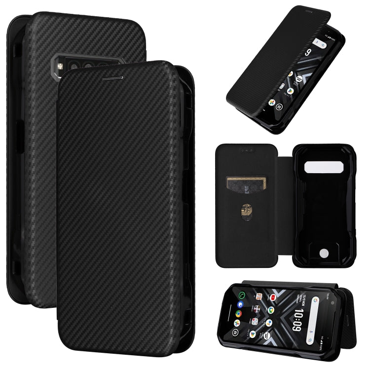 Carbon Fiber Texture Flip Leather Phone Case, For Kyocera Digno SX5, For Kyocera Torque G06 KYG03