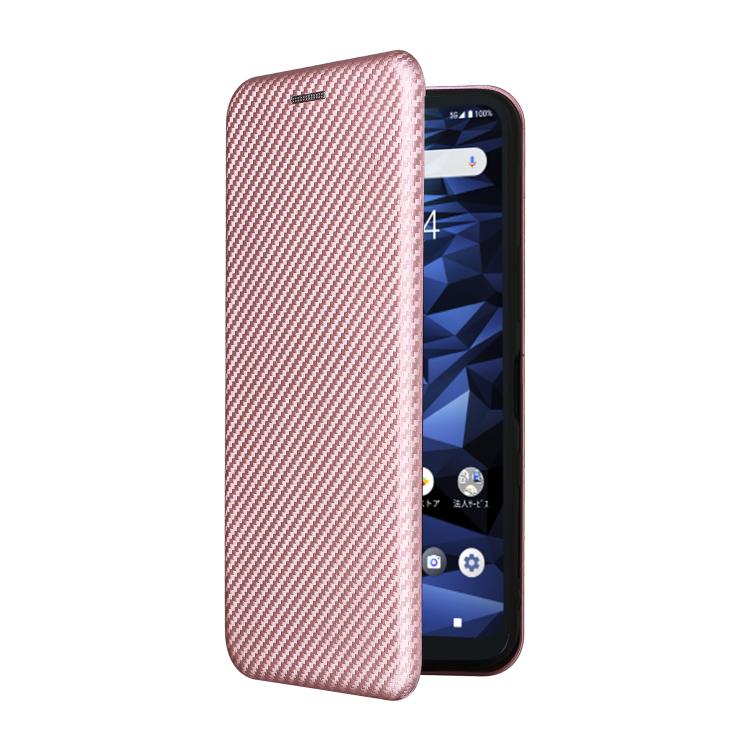 Carbon Fiber Texture Flip Leather Phone Case, For Kyocera Digno SX5, For Kyocera Torque G06 KYG03